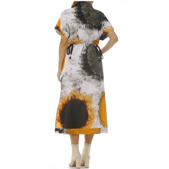 FOX’S ~Patterned Poplin Dress (NWT) - Picture 2 of 6